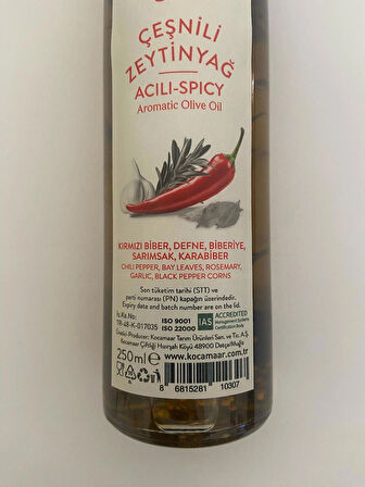 Zeytinyağı Çeşnili (Acılı) 250ml