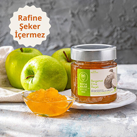Kocamaar Çiftliği Bergamot Elma Reçeli (Rafine Şeker İlavesiz) 270 gr