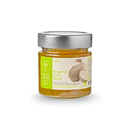 Kocamaar Çiftliği Bergamot Elma Reçeli (Rafine Şeker İlavesiz) 270 gr