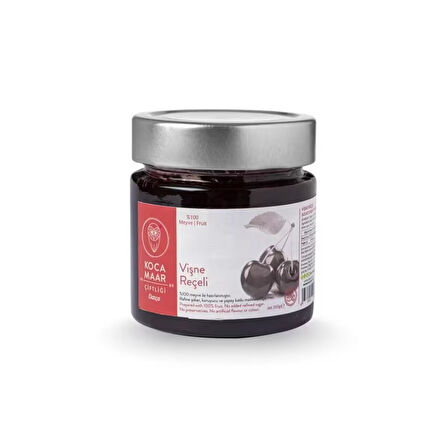 Kocamaar Çiftliği Vişne Reçeli (Rafine Şeker İlavesiz) 265 gr