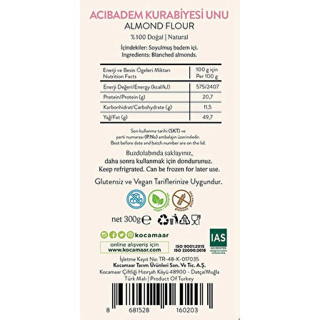 Acıbadem Kurabiyesi Unu 300 gr