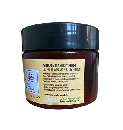 Kocamaar Çiftliği Aynısafa El ve Vücut Kremi 100 Ml