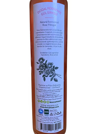 Kocamaar Çiftliği Gül Sirkesi 250 Ml