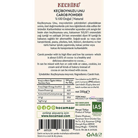 KECHIKO Keçiboynuzu Unu 200 gr