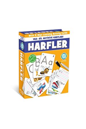 Circle Toys Harfler Yaz Sil Aktivite Kartları