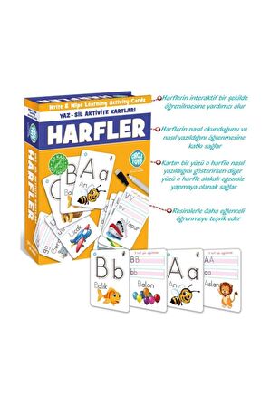 Circle Toys Harfler Yaz Sil Aktivite Kartları