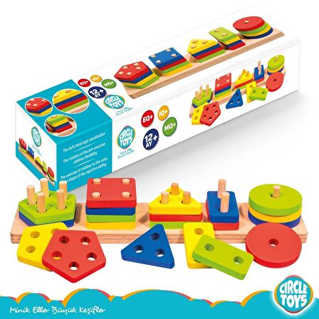 Circle Toys Ahşap Geometrik Şekiller