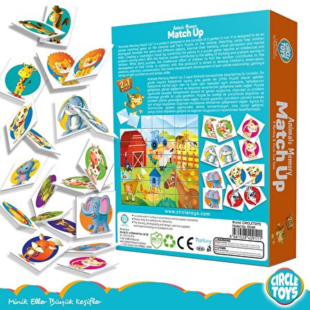 Circle Toys Animals Memory Match Up