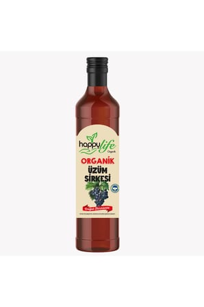 HAPPY LİFE ORGANİK ÜZÜM SİRKESİ 500 ML