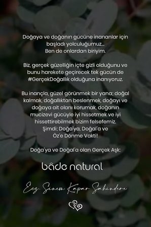 bade natural günlük uçucu yağı   10 ml