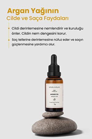 Bade Natural Argan Yağı Soğuk Sıkım %100 Saf 30 ml