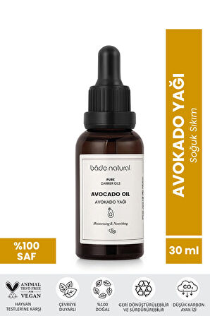 Avokado Yağı Soğuk Sıkım %100 Saf 30 ml