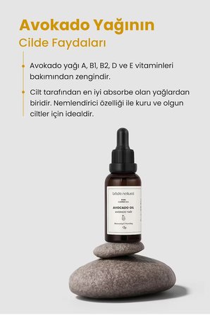 Avokado Yağı Soğuk Sıkım %100 Saf 30 ml