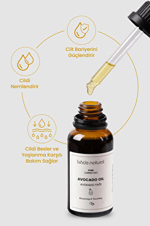 Avokado Yağı Soğuk Sıkım %100 Saf 30 ml