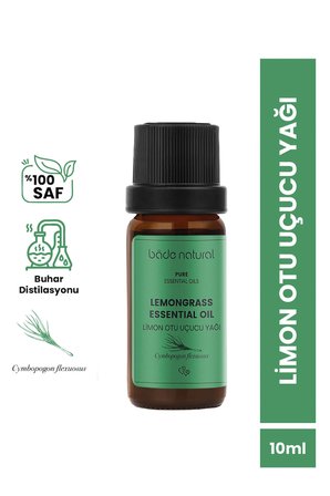 Bade Natural Limon Otu Uçucu Yağı %100 Saf 10 ml