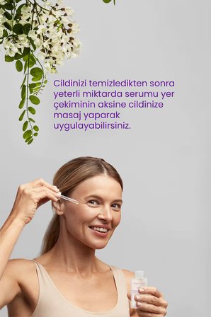 Bade Natural  Yaşlanma Karşıtı Acacia Özlü Kolajen 30 Yaş + Gece-Gündüz Yüz ve Boyun Serumu 30 ml 