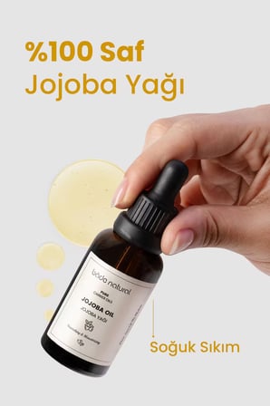 Bade Natural Jojoba Yağı Soğuk Sıkım %100 Saf 30 ml