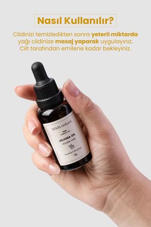 Bade Natural Jojoba Yağı Soğuk Sıkım %100 Saf 30 ml