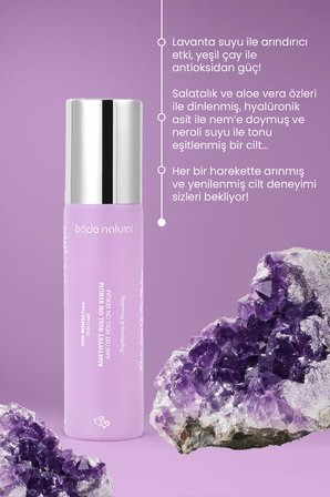 Bade Natural Ametist Roll On Anti-Aging Yüz Masaj Serumu 10 ml