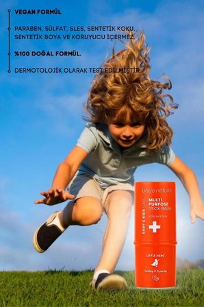 Bade Natural Little Hero %100 Doğal Stick Onarıcı ve Rahatlatıcı Çok Amaçlı