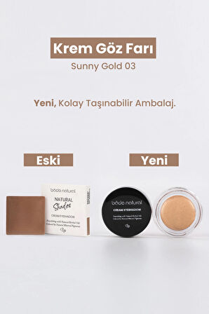 Bade Natural Krem Göz Farı Sunny Gold 03 %100 Doğal