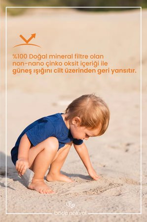 Bade Natural %100 Doğal ve Mineral Filtreli 50+ SPF Yüksek Korumalı Çocuk Güneş Koruyucu Stick