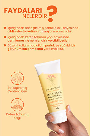 Bade Natural Çatlak Önleyici ve Nemlendirici %100 Doğal Vücut Kremi 100 ml