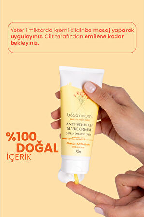 Bade Natural Çatlak Önleyici ve Nemlendirici %100 Doğal Vücut Kremi 100 ml