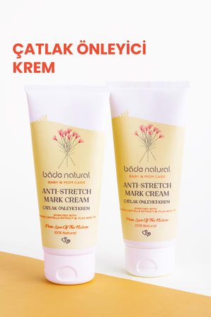 Bade Natural Çatlak Önleyici ve Nemlendirici %100 Doğal Vücut Kremi 100 ml