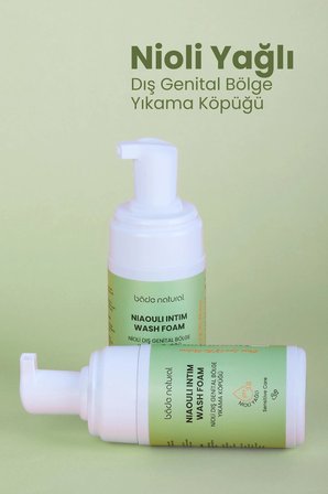Bade Natural Nioli Yağlı Genital Bölge Yıkama Köpüğü pH 3.8 %100 Doğal 100 ml