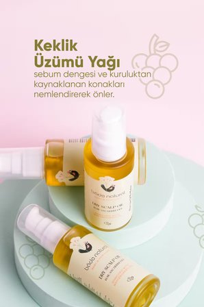 Bade Natural Bebek Kuru Saç Derisi %100 Doğal Bakım Yağı 50 ml