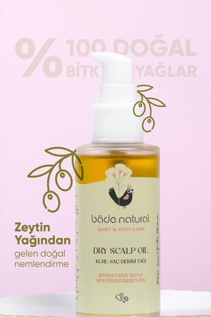 Bade Natural Bebek Kuru Saç Derisi %100 Doğal Bakım Yağı 50 ml