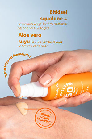 Bade Natural 50 SPF Renkli Güneş Koruyucu Süt 30 ml