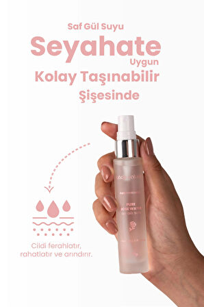 Bade Natural Gül Suyu Gözenek Sıkılaştırıcı Aydınlatıcı ve Arındırıcı Tonik %100 Doğal ve Saf 30 ml