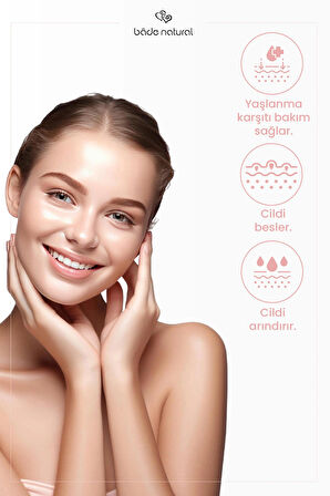 Bade Natural Gül Suyu Gözenek Sıkılaştırıcı Aydınlatıcı ve Arındırıcı Tonik %100 Doğal ve Saf 30 ml