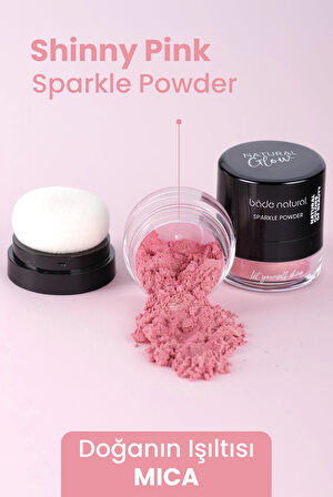 Sparkle Powder Shinny Pink Toz Işıltılı Allık %100 Doğal