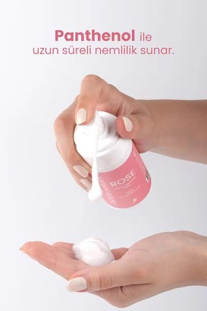 Bade Natural Gül Suyu Yüz Temizleme Köpüğü %100 Doğal ve Vegan 125 ml