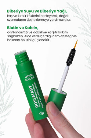 Biberiye Yağı Kaş Kirpik Bakım Serumu Besleyici ve Güçlendirici 10 ml