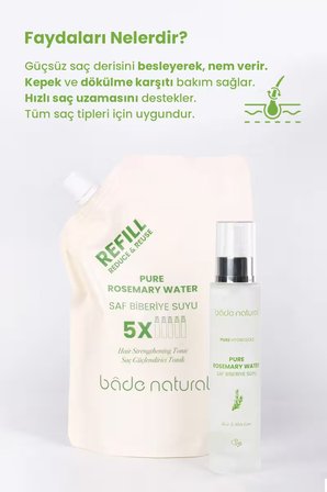 Biberiye Suyu Güçlendirici Saç Toniği Refill Paket 500 ml