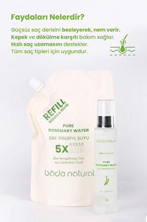 Biberiye Suyu Güçlendirici Saç Toniği Refill Paket 500 ml