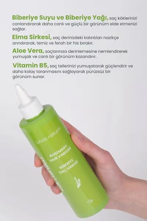 Biberiye Saç Sirkesi Arındırıcı ve Canlandırıcı 250 ml