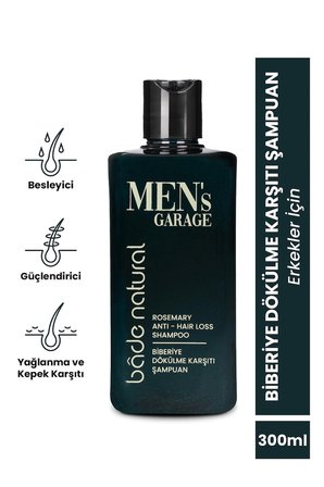 Bade Natural Men's Garage Biberiye Dökülme Karşıtı Şampuan Besleyici ve Güçlendirici 300 ml