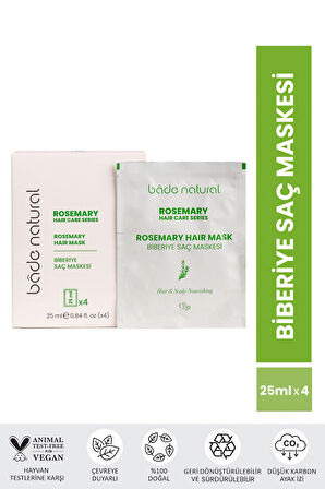 Biberiye Saç Maskesi Besleyici ve Güçlendirici 4x25ml