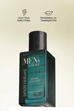 Bade Natural Men's Garage Aroma Kolonya Ferahlatıcı ve Tazeleyici 50 ml