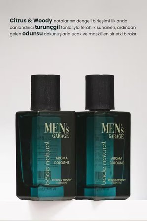 Bade Natural Men's Garage Aroma Kolonya Ferahlatıcı ve Tazeleyici 50 ml