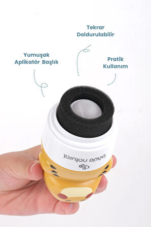 Bade Natural Çocuk Güneş Koruyucu Losyon 50+ SPF %100 Doğal Refill Paket + Dinozor Figürlü Aplikatör Set