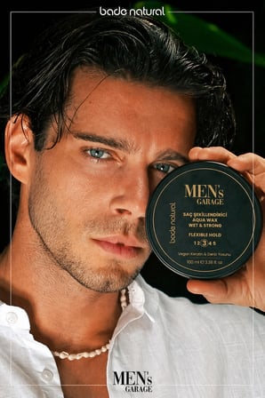 Bade Natural Men's Garage Saç Şekillendirici Aqua Wax 100 ml