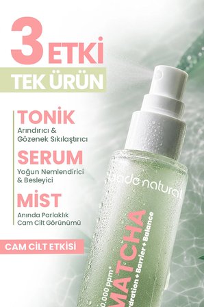 Matcha Antioksidan Cam Cilt (Glass Skin) Yoğun Nemlendirici Ve Ferahlatıcı Yüz Spreyi 100 Ml