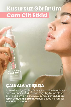 Matcha Antioksidan Cam Cilt (Glass Skin) Yoğun Nemlendirici Ve Ferahlatıcı Yüz Spreyi 100 Ml
