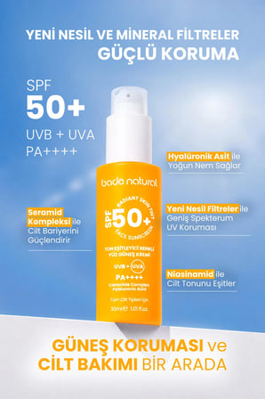 Spf 50+ Renkli Yüz Güneş Kremi 30 Ml